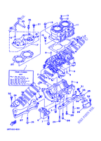 CYLINDER / CRANKCASE for Yamaha WB700AW 1998