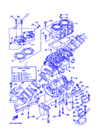 CYLINDER / CRANKCASE for Yamaha WVT700BW 1998