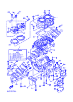 CYLINDER / CRANKCASE for Yamaha WVT700BW 1998