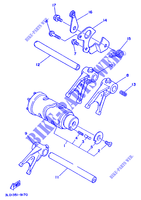 GEAR SHIFT SELECTOR DRUM / FORKS for Yamaha TDM850H (57KW) 1992