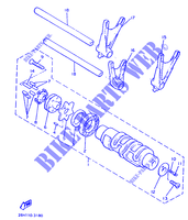 GEAR SHIFT SELECTOR DRUM / FORKS for Yamaha XVZ13TD 1991