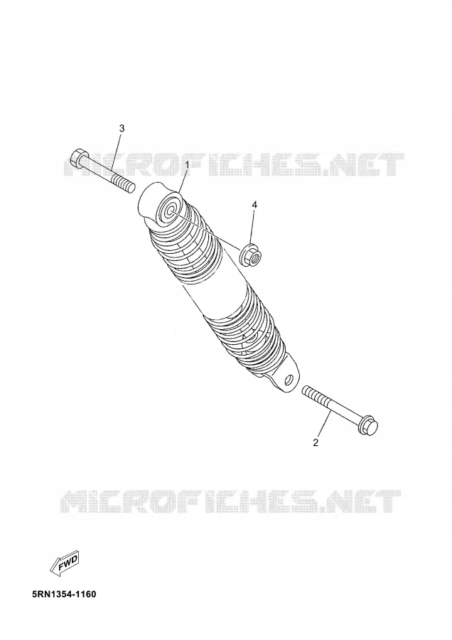 REAR SHOCK ABSORBER Yamaha SCOOTER 50 2006 JOG  CS50M