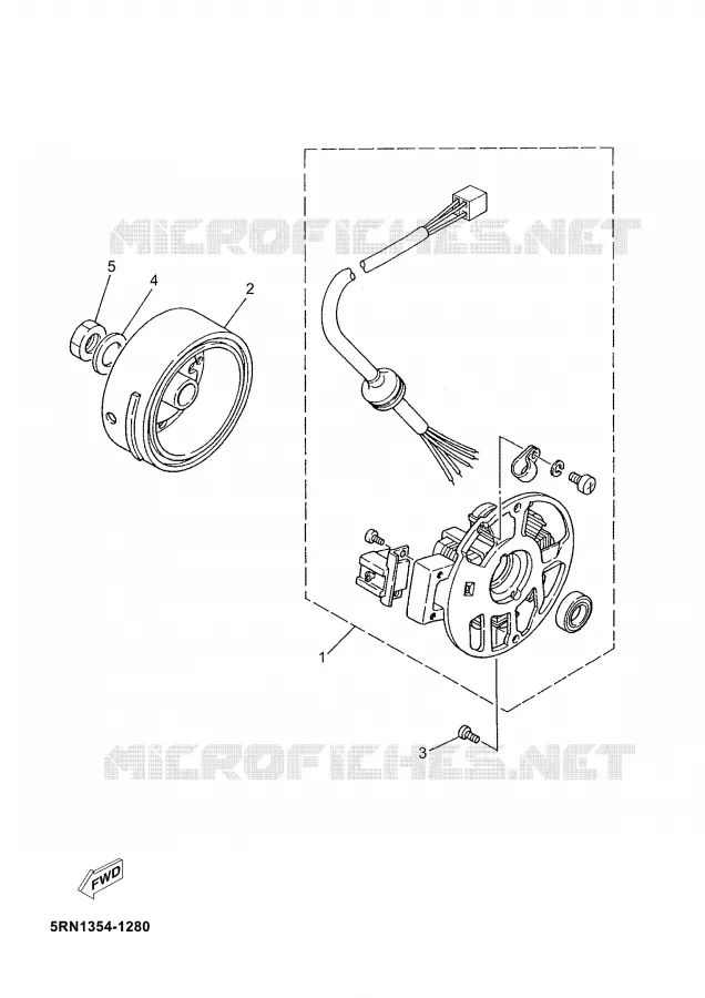IGNITION Yamaha SCOOTER 50 2008 JOG  CS50M