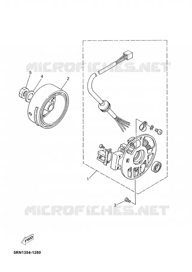 IGNITION Yamaha SCOOTER 50 2005 JOG  CS50