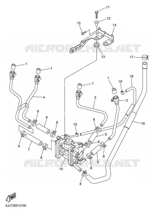 AIR INDUCTION SYSTEM AIS Yamaha MOTO 1000 2001 R1  YZF-R1