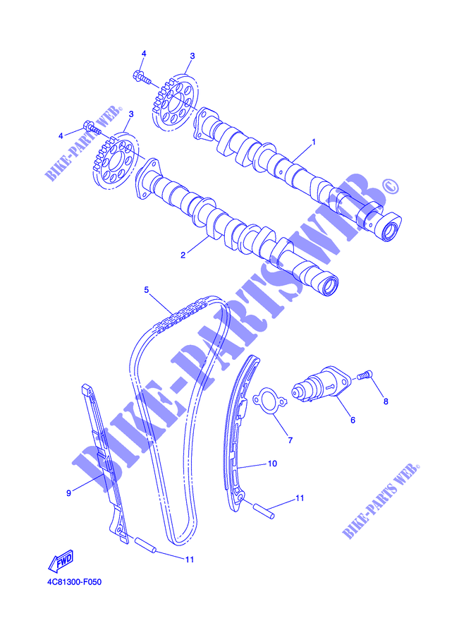 CAMSHAFT / TIMING CHAIN for Yamaha YZF-R1 2007