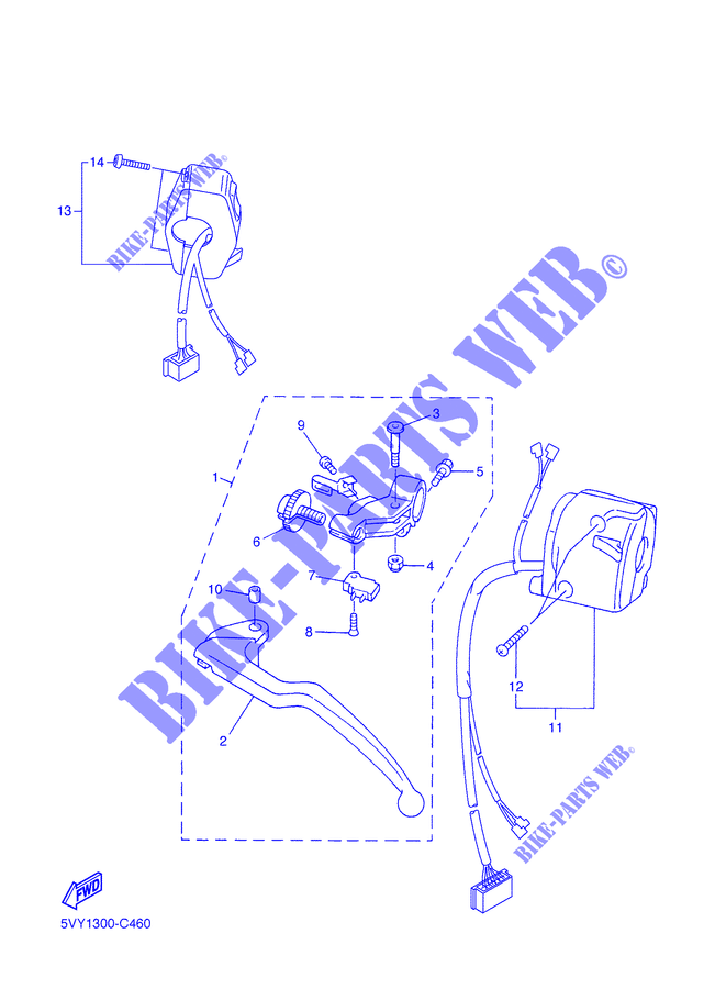HANDLE SWITCH / LEVER for Yamaha YZF-R1 2007