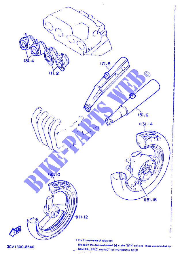 ALTERNATIVE ENGINE / CHASSIS  for Yamaha FJ1200 1988