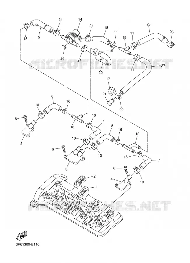 AIR INDUCTION SYSTEM AIS Yamaha MOTO 1300 2008 FJR AS ABS  FJR1300AS