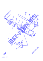 GEAR SHIFT SELECTOR DRUM / FORKS for Yamaha YFU1T 1990