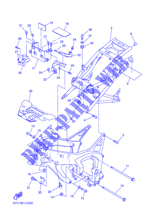Schaltplan Yamaha Fazer 600 - Wiring Diagram