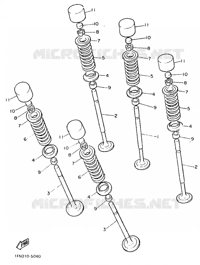 VALVE Yamaha MOTO 750 1986 FZ  FZ750