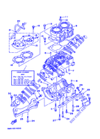 CYLINDER / CRANKCASE for Yamaha SJ700AV 1997