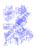 CYLINDER / CRANKCASE for Yamaha WRB650R 1993