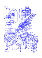 CYLINDER / CRANKCASE for Yamaha WVT700 1996