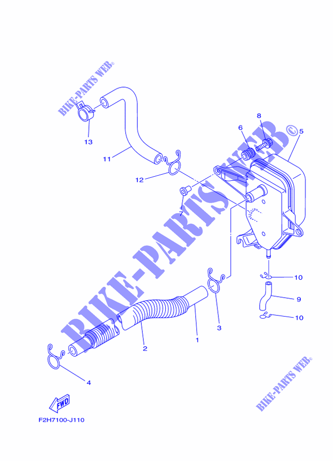 OIL BREATHER for Yamaha FY1800A-K 2011
