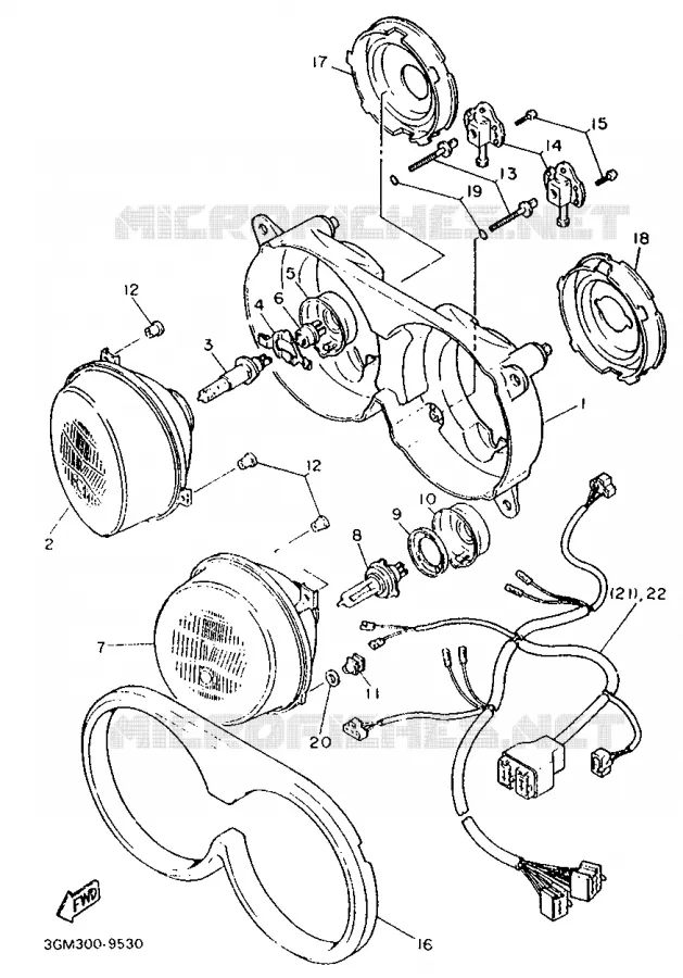 OPTIONAL PARTS Yamaha MOTO 1000 1989 FZR  FZR1000