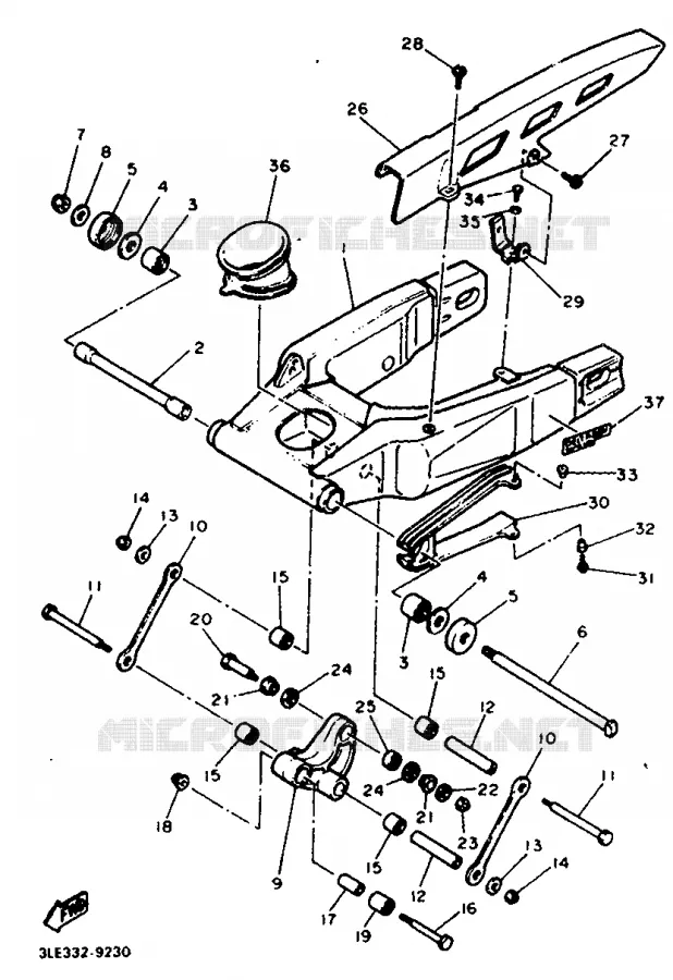 SWINGARM Yamaha MOTO 1000 1990 FZR  FZR1000