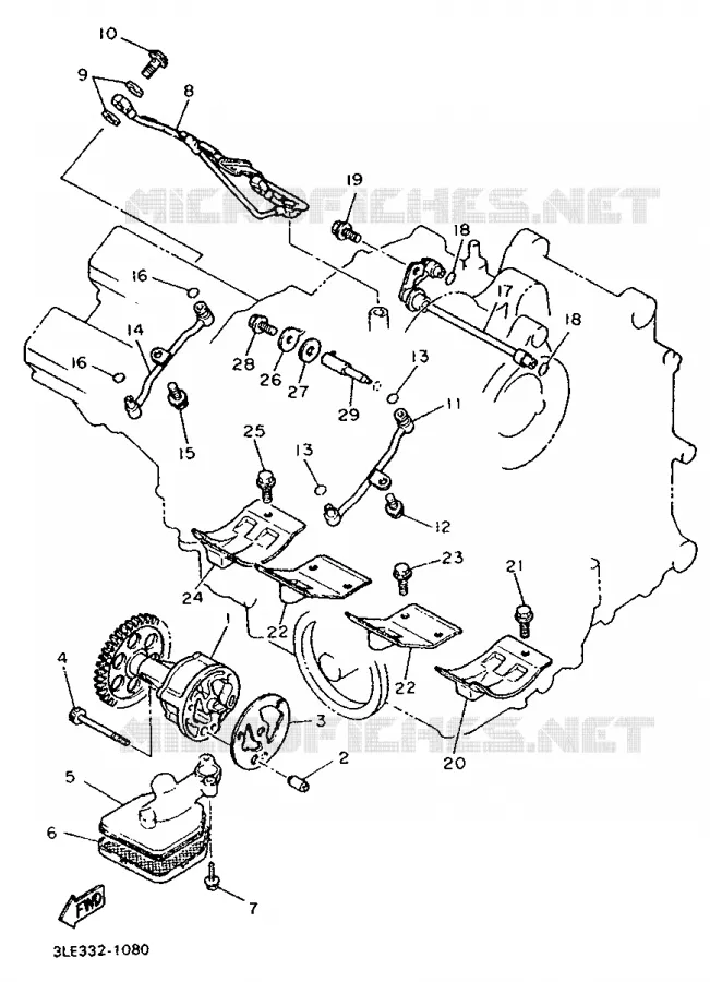 OIL PUMP Yamaha MOTO 1000 1995 FZR  FZR1000