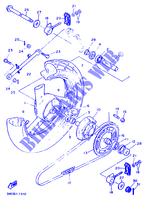 REAR WHEEL for Yamaha FZR600 1991