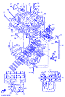 CRANKCASE for Yamaha FZR600R (72.1KW 1995