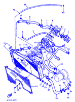 RADIATOR / HOSES for Yamaha FZR750R 1989