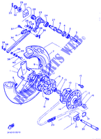 REAR WHEEL for Yamaha FZR750RW 1989