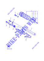 GEAR SHIFT SELECTOR DRUM / FORKS for Yamaha FZ750 1988