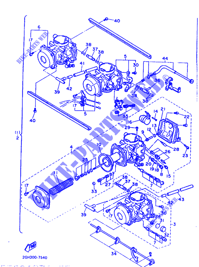 OPTIONAL PARTS   CARBURETOR for Yamaha FZR1000 1987