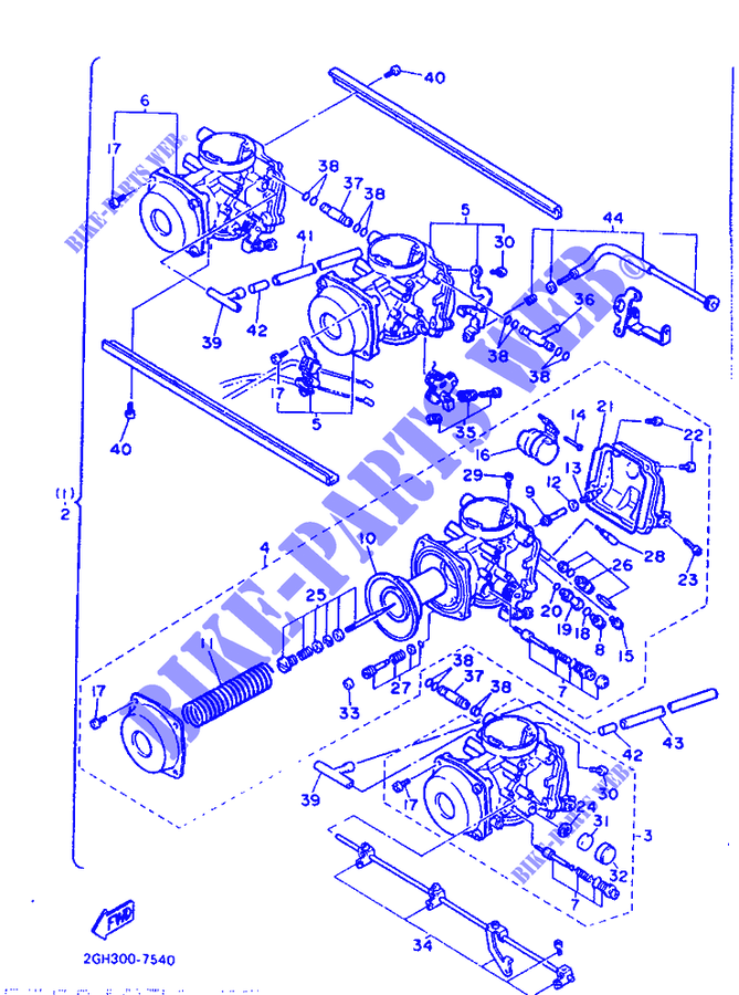 OPTIONAL PARTS   CARBURETOR for Yamaha FZR1000 1987