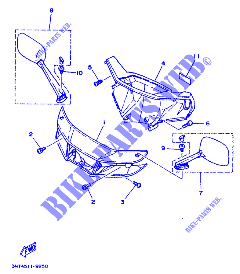 COVER 1 for Yamaha CT50S 1993