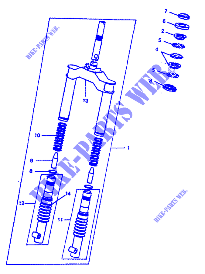 FRONT FORK for Yamaha BOOSTER 1994