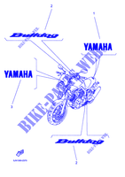 STICKER / LABEL for Yamaha BT1100 2002