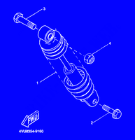 REAR SHOCK ABSORBER for Yamaha CW50 2001