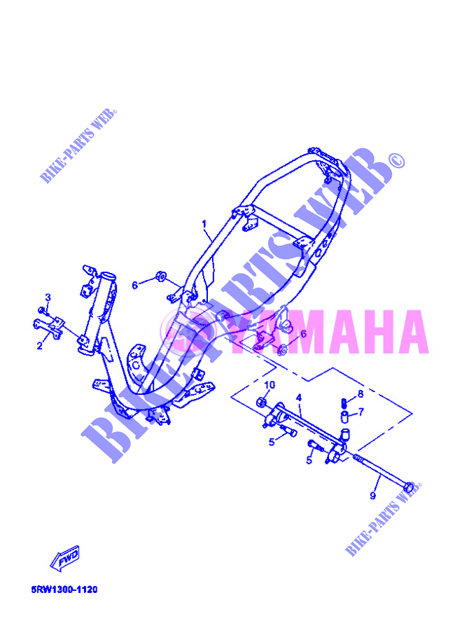 FRAME for Yamaha CS50 MACH G AIR 2008