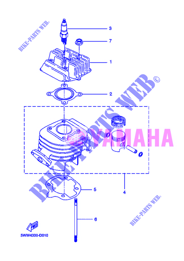 CYLINDER for Yamaha BOOSTER 12