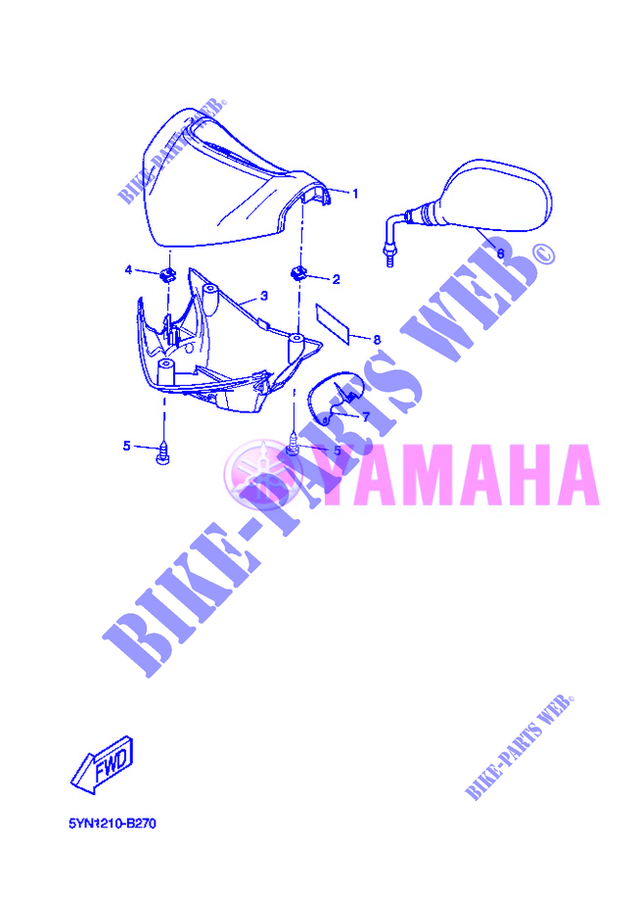 COVER 1 for Yamaha EW50 STUNT 2004