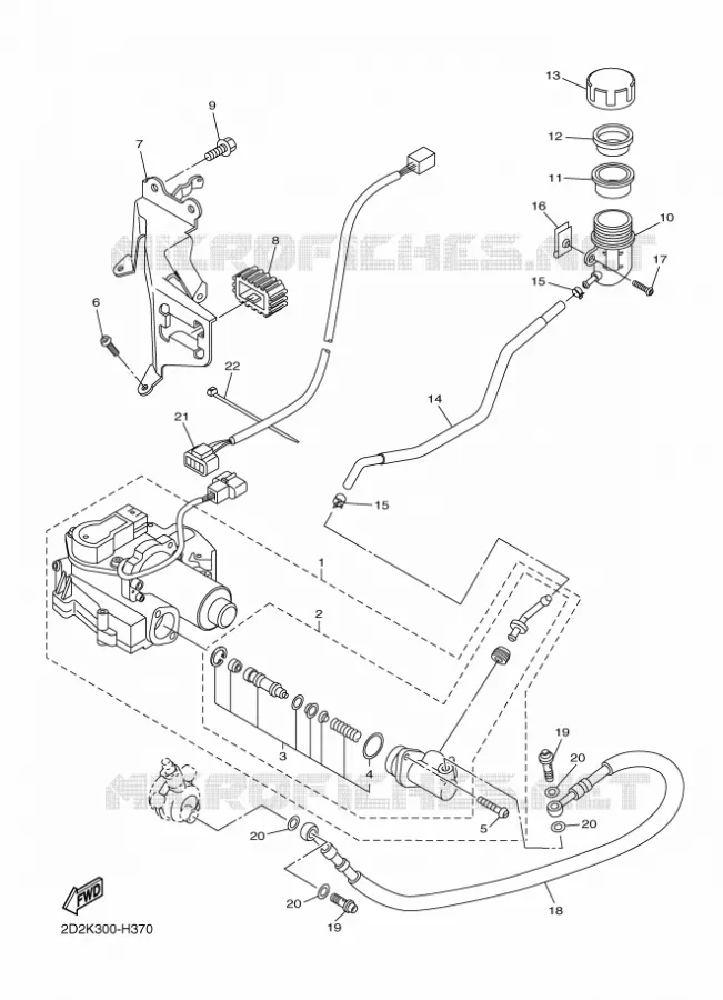 CLUTCH MASTER CYLINDER Yamaha MOTO 1300 2009 FJR AS ABS  FJR1300AS