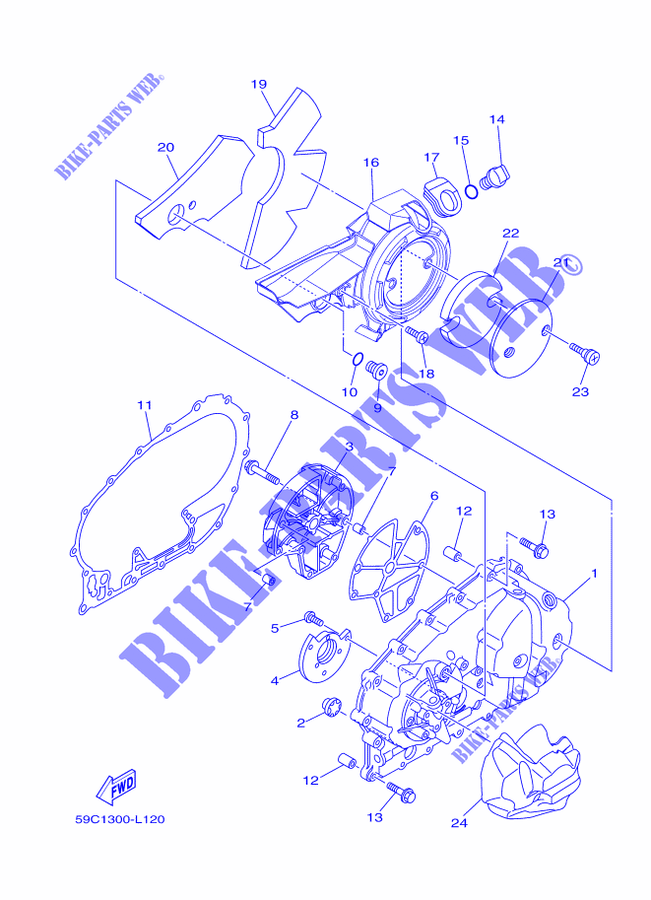 COVER   ENGINE 1 for Yamaha XP500 2012