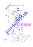 REAR BRAKE CALIPER for Yamaha YP125R 2012