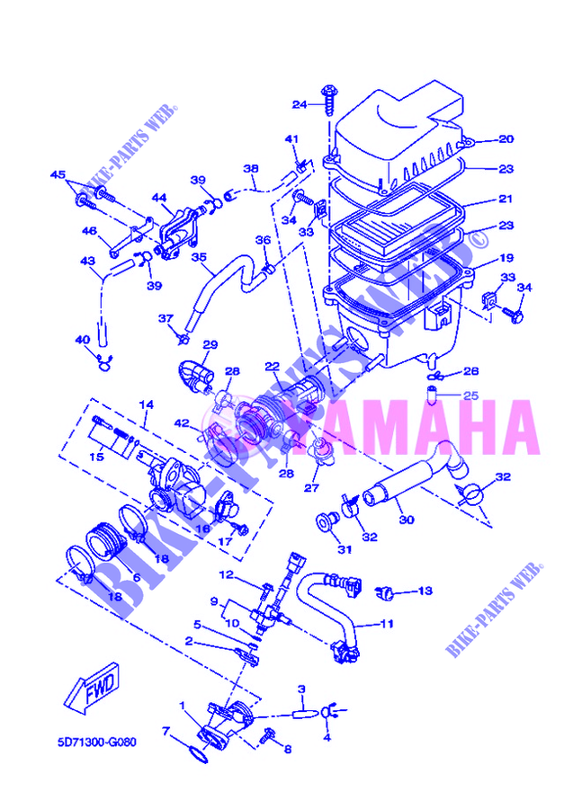 INTAKE for Yamaha YZF-R125 2012