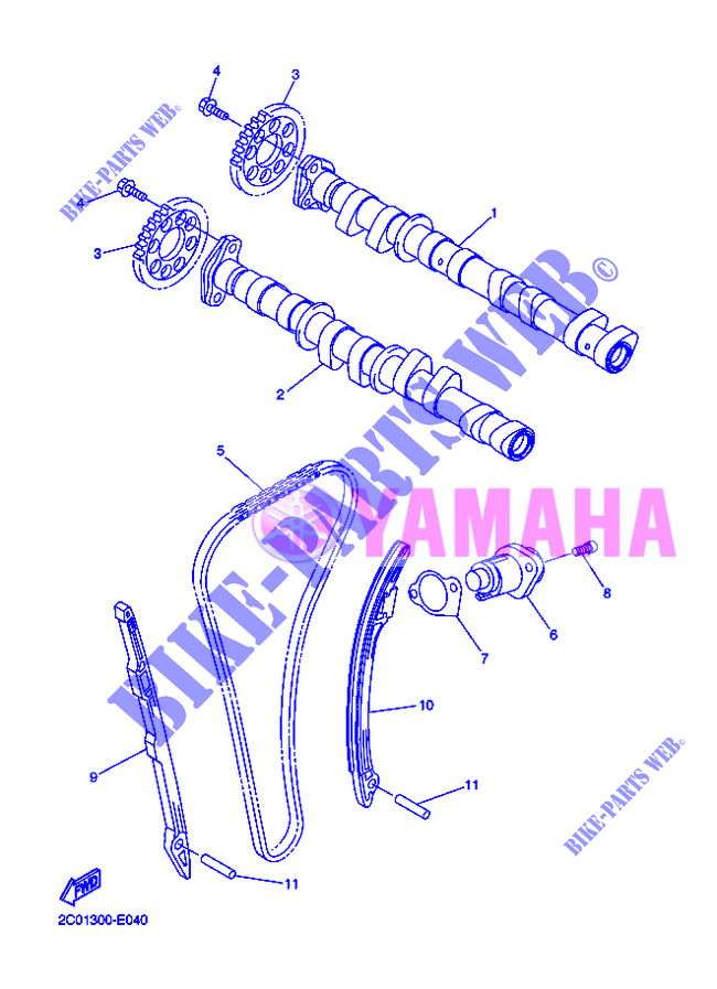 CAMSHAFT / TIMING CHAIN for Yamaha YZF-R6 2012