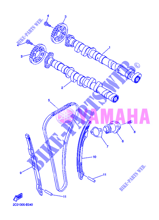 CAMSHAFT / TIMING CHAIN for Yamaha YZF-R6 2012