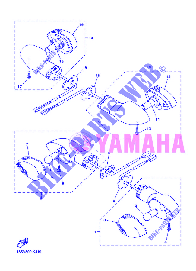 INDICATOR for Yamaha YZF-R6 2012