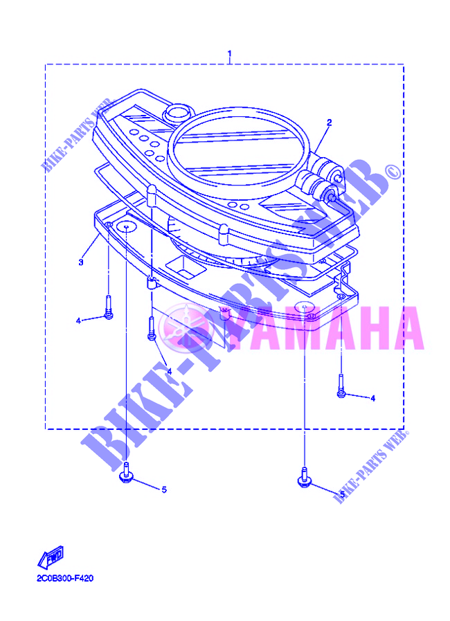 SPEEDOMETER for Yamaha YZF-R6 2012