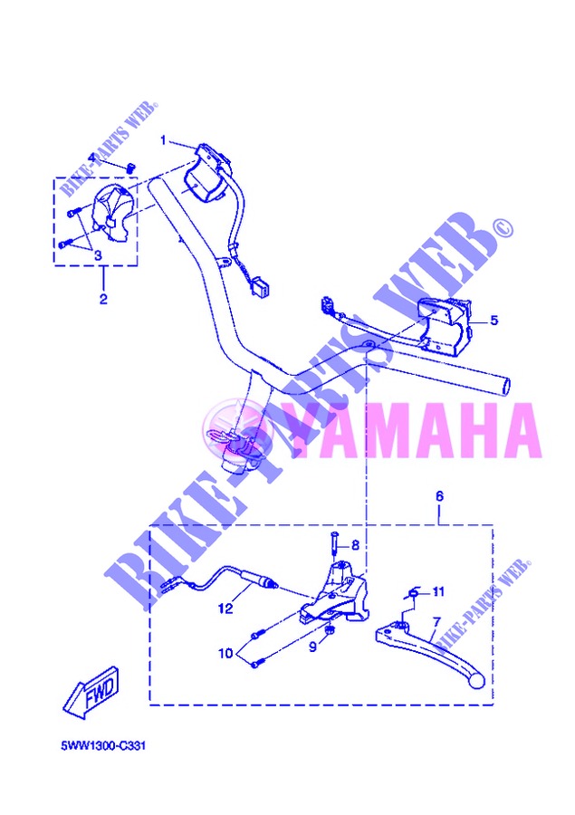 SWITCH / LEVER for Yamaha BOOSTER SPIRIT 2013