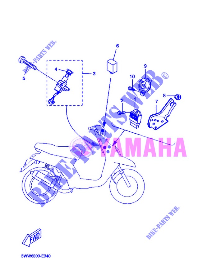 ELECTRICAL 1 for Yamaha BOOSTER SPIRIT 2013