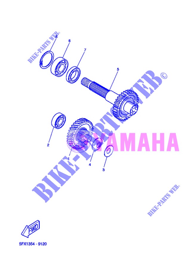 TRANSMISSION for Yamaha BOOSTER SPIRIT 2013