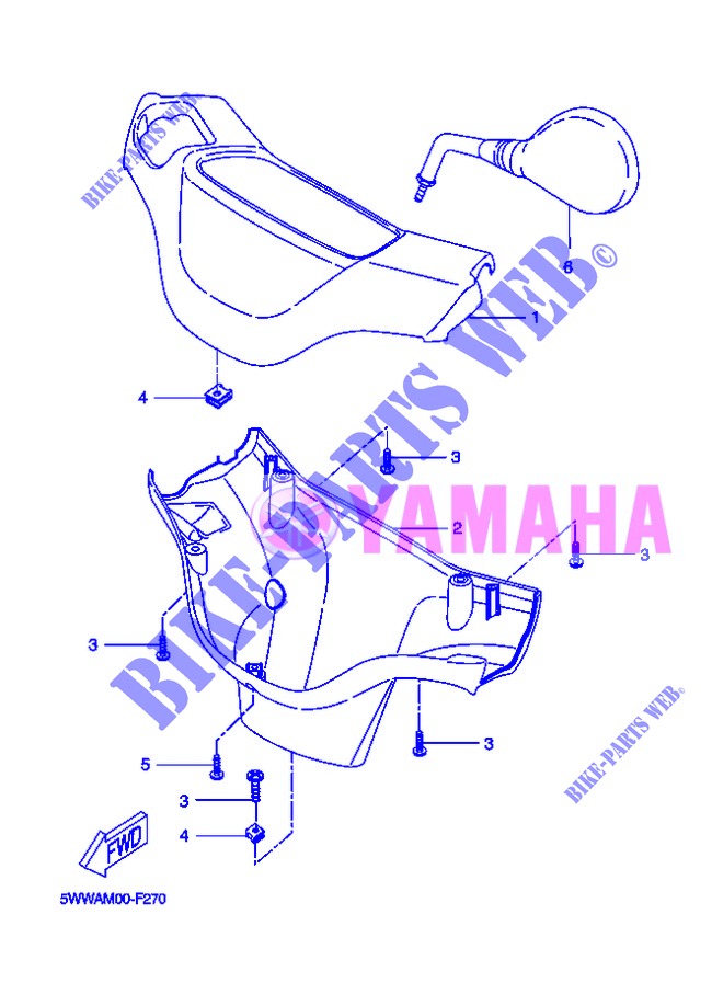 COVER 1 for Yamaha BOOSTER SPIRIT 2013
