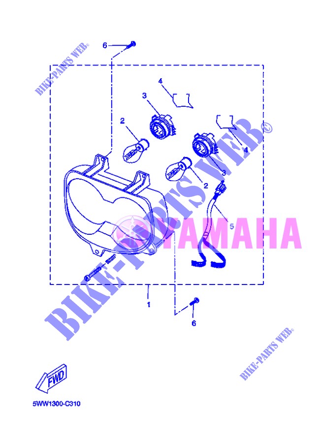 HEADLIGHT for Yamaha BOOSTER SPIRIT 2013